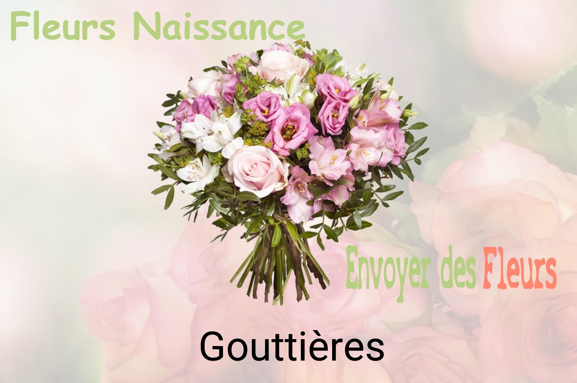 Bouquet de fleurs de naissance livré à Gouttières